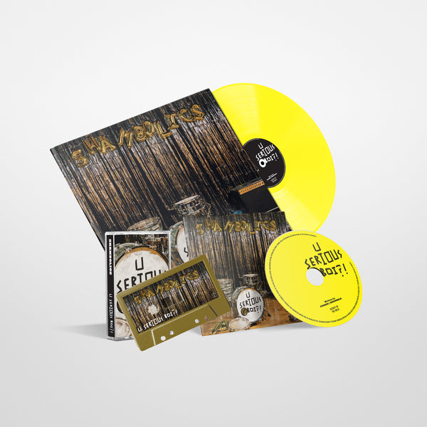 Shambolics - 'U SERIOUS BOI?!' EP - Bundle - Yellow 12" Vinyl Disc + CD + Gold Cassette